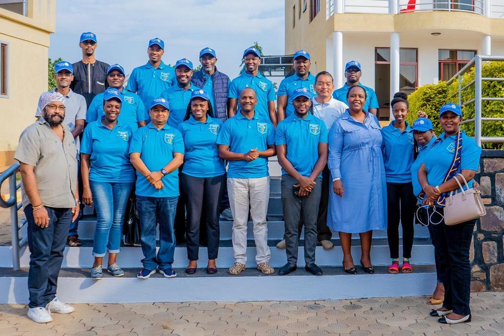Some participants of the retreat in a group photo.