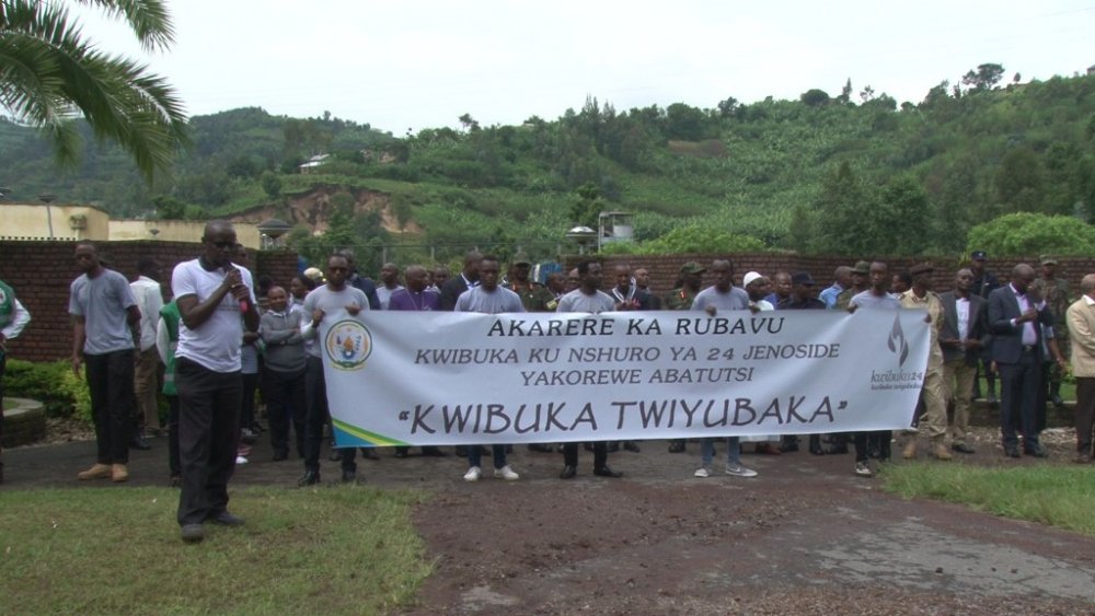 At the event, people gathered for a walk to remember procession 