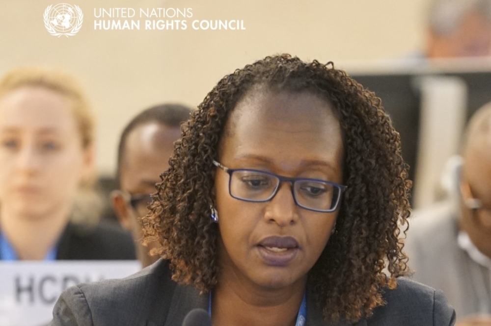 Ambassador Urujeni Bakuramutsa, Rwanda’s Permanent Representative to the United Nations Office in Geneva, Switzerland, has stated that the Democratic Republic of Congo’s continuous tendency to blame Rwanda for its problems, while overlooking the root causes of the insecurity within the country, will not lead to a lasting solution.