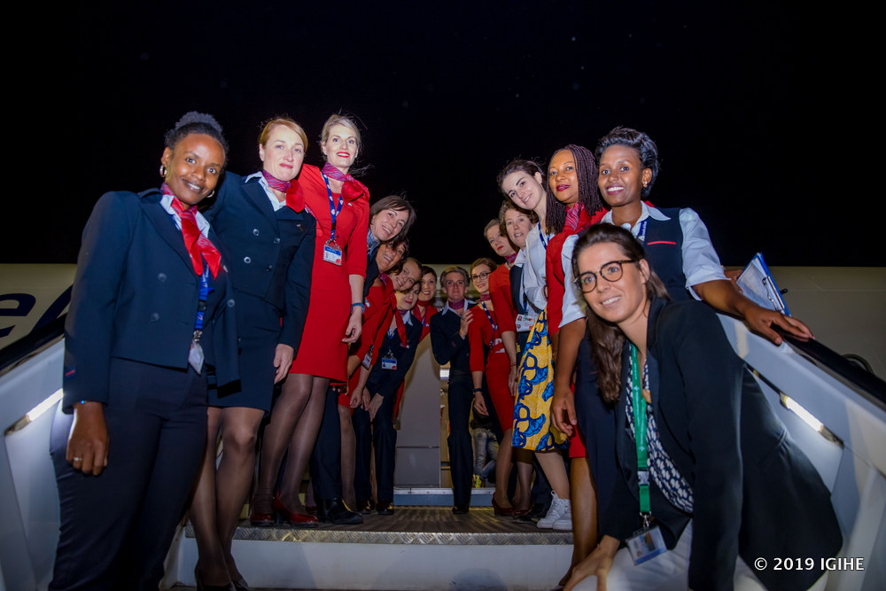 Brussels Airlines celebrated International Women’s Day with All-female flight crew to Entebbe