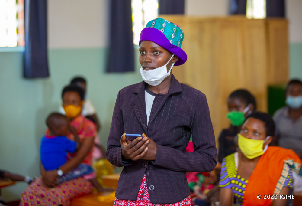 Some of the pregnant girls were given the opportunity to ask various questions
