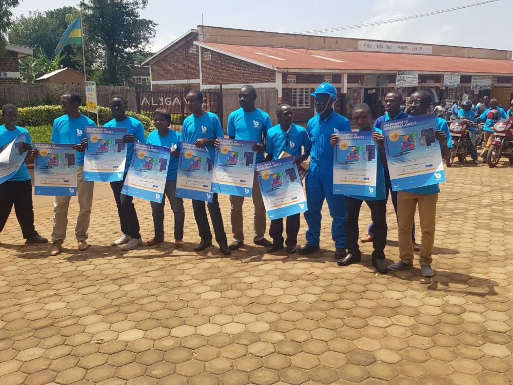 Employees of BBOXX Rwamagana branch. 