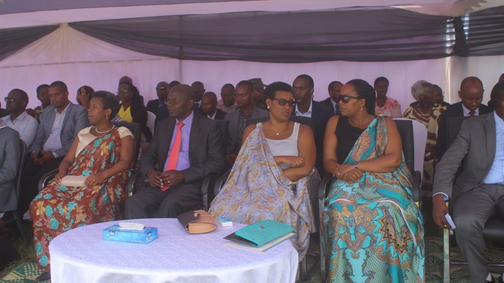 Rwandans, yesterday commemorating women and children that were slain on Kayumba hill of Nyamata sector, Bugesera district