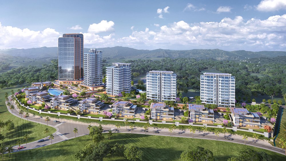 On the side facing the Kigali Golf Course, there will be ten attached residential buildings, forming a cohesive cluster that complements the surrounding landscape.