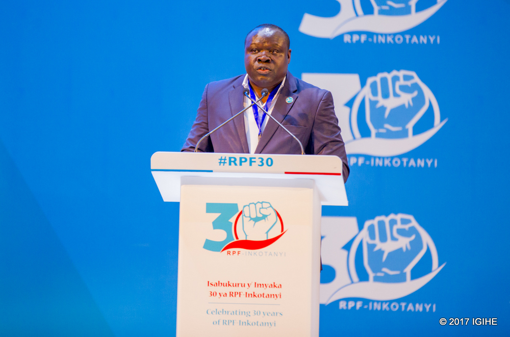 Bazivamo speaks in the conference