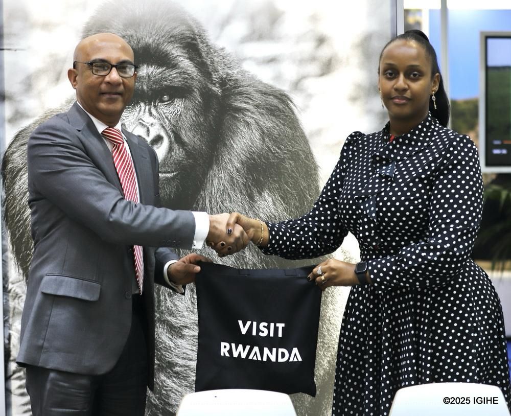 Ibrahim Ayoub, Group CEO of International Tourism Investment Corporation Ltd, also stopped by Rwanda's booth at ITB 2025.