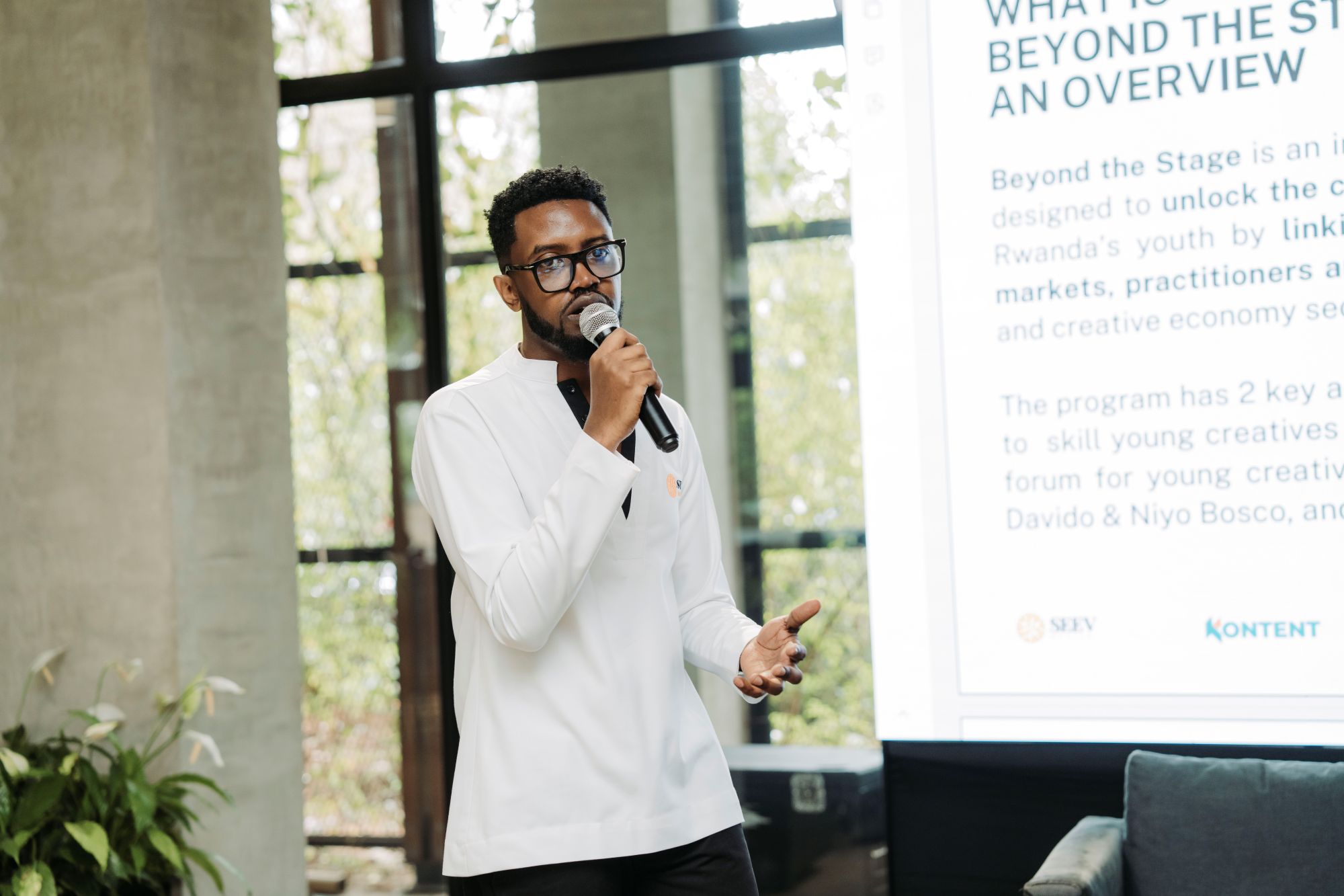 SEEV AFRICA’s Executive Director, Paul Atwine, highlighted the importance of creating platforms for East African creatives to connect, learn, and showcase inclusive talent.