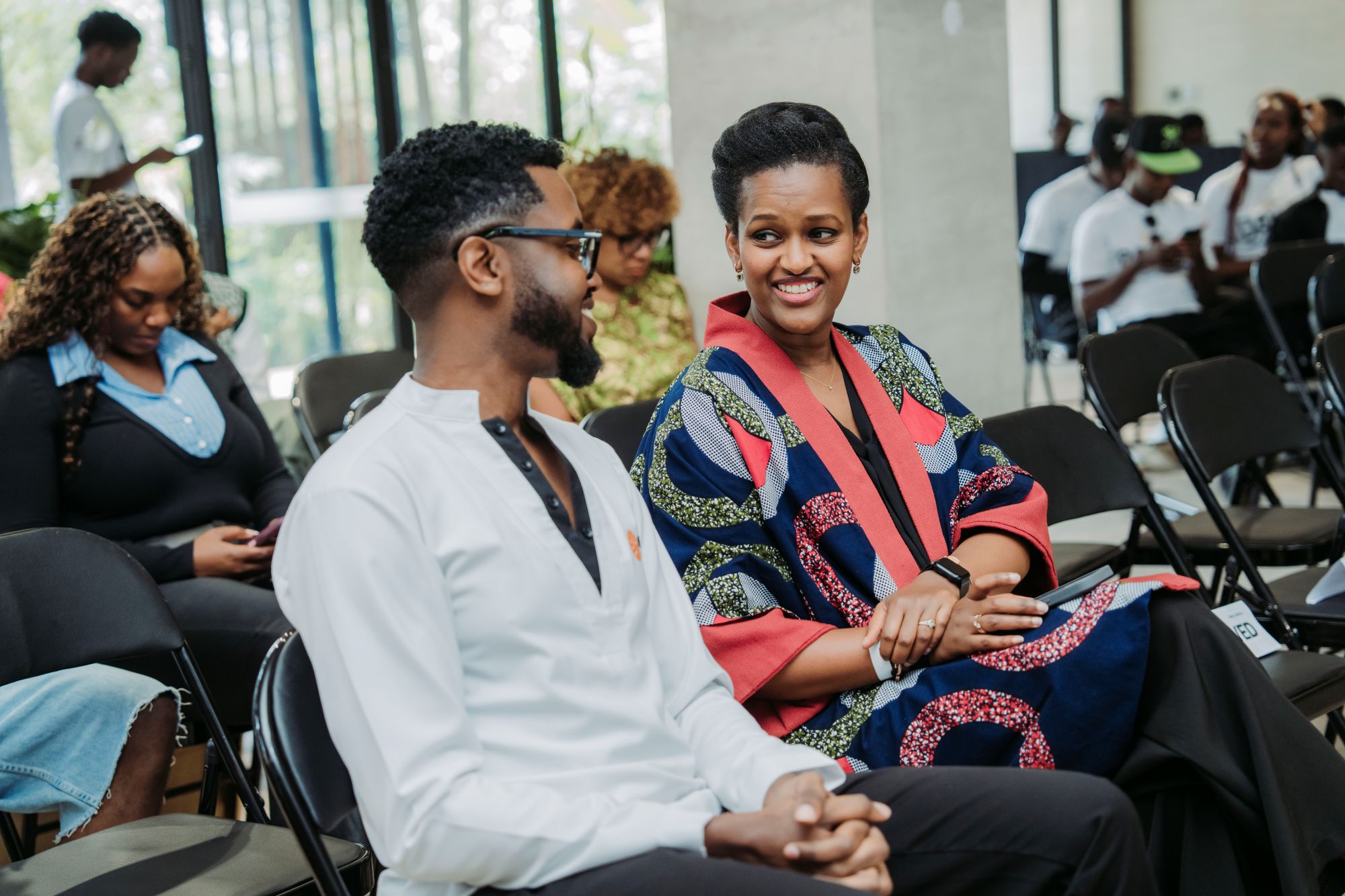 Chief Guest at the event was Sandrine Mutoni (right), the Minister of State for Youth and Arts.