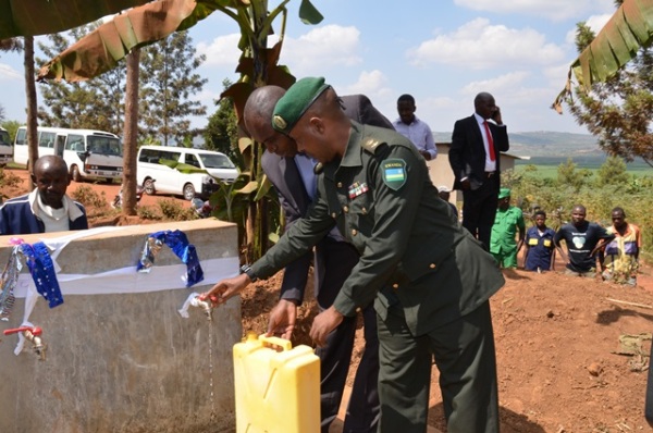 The inaugurated infrastructures include a water supply system and 12 houses for vulnerable genocide survivors in Mageragere Sector