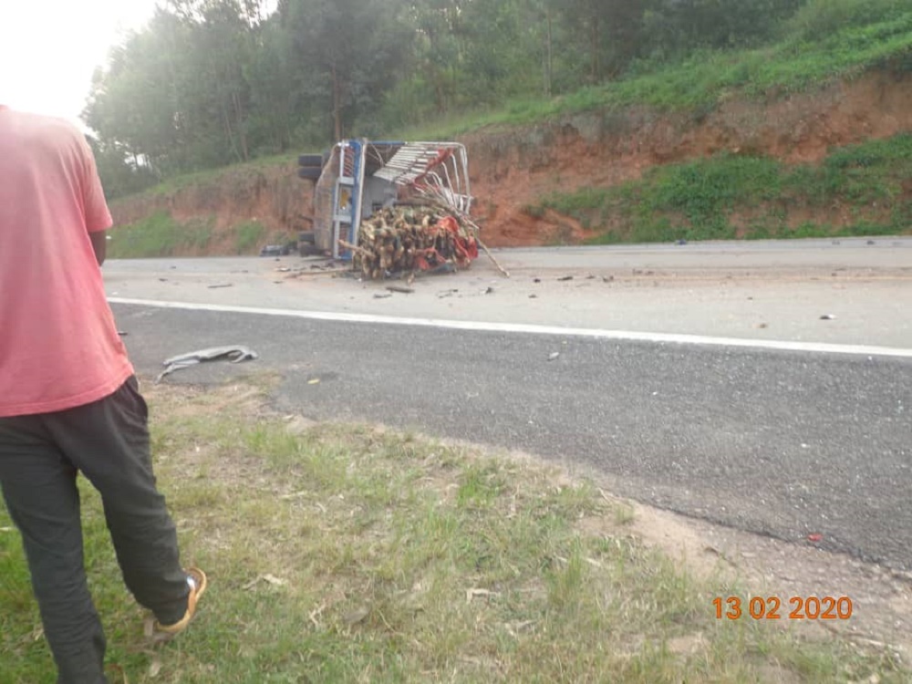 The truck was driven by 35-year-old Kaberuka Jean Claude who immediately fled after the accident.