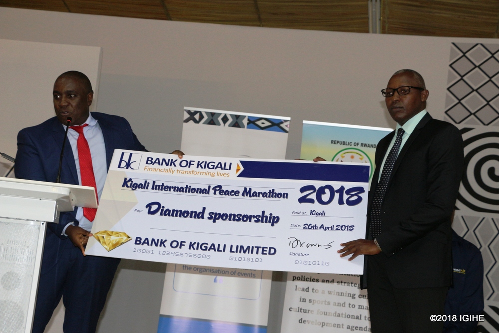 Bank of Kigali (BK) joined MTN Rwanda to sponsor the Kigali International Peace Marathon 2018.