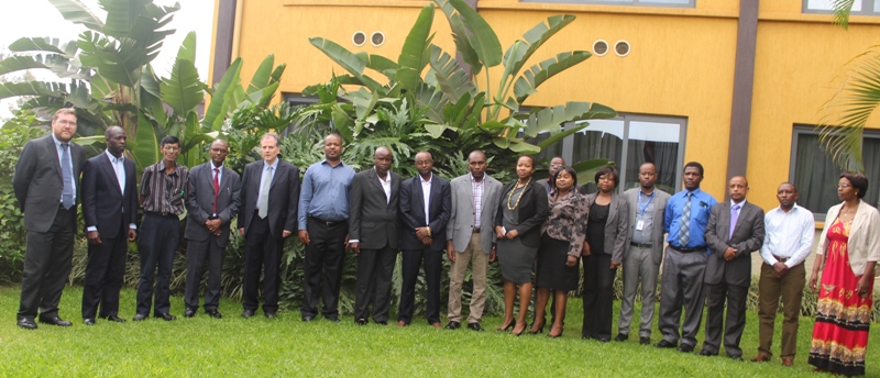 Leaders of standards regulation institutions from  African countries using English language pose for a photo