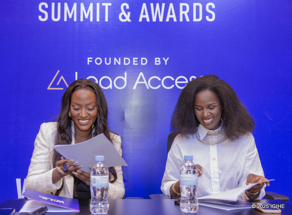 Iris Irumva, the CEO of Lead Access, and Boukuru were delighted as they signed the agreement.