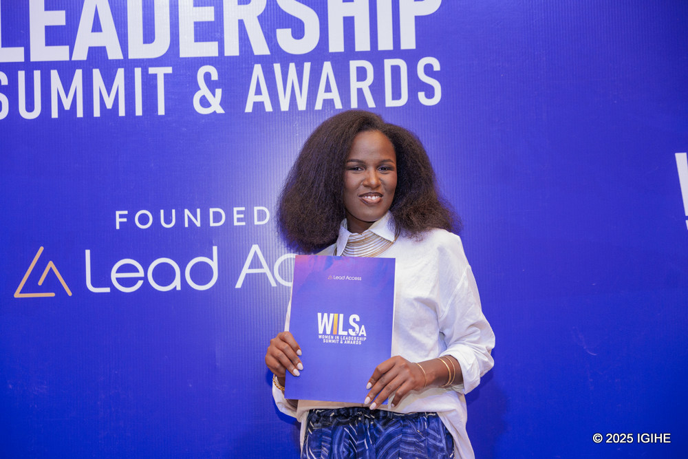 Boukuru was all smiles as she signed the partnership agreement with WILSA.