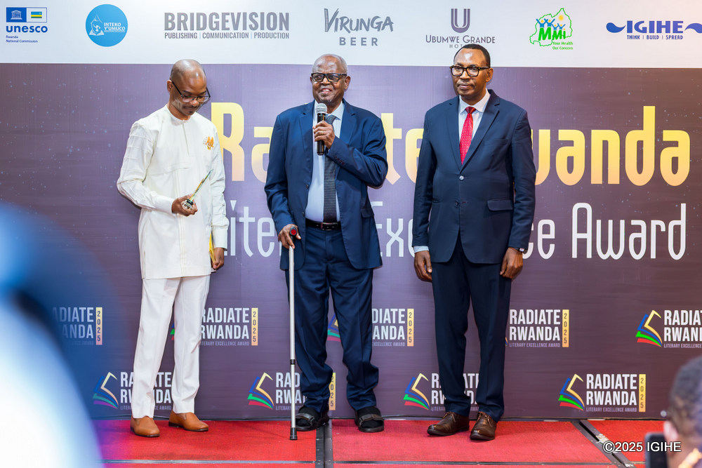 Antoine Mugesera, awarded writer of all time, expressed his joy at receiving the honour after more than 20 years of writing.