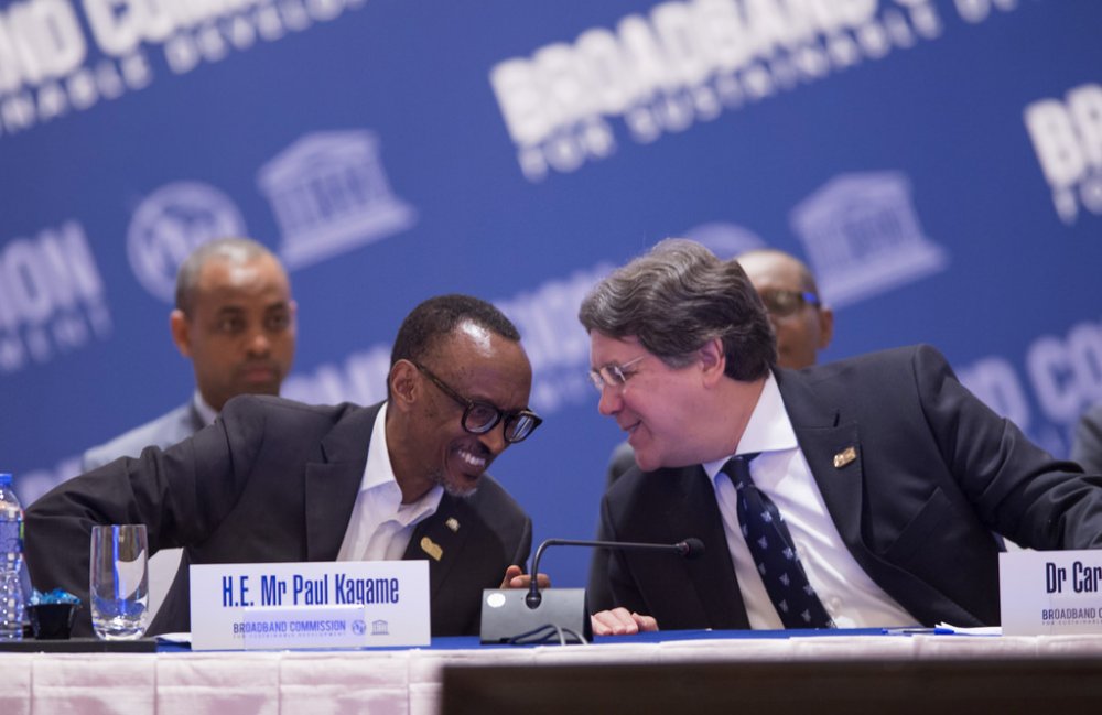President Kagame at Broadband Commission Meeting in Hong Kong on 16th March 2017
