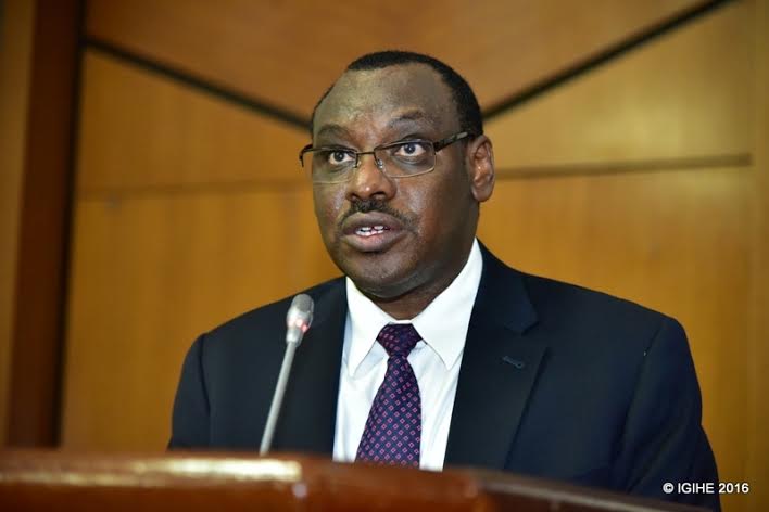 The Minister of Finance and Economic Planning, Ambassador Gatete Claver