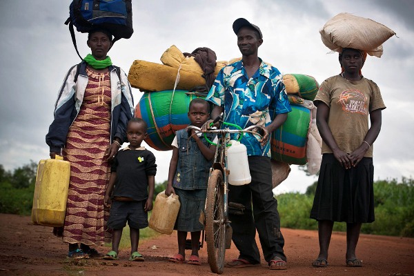 Some Burundians fled to neighboring countries after pre-election violence