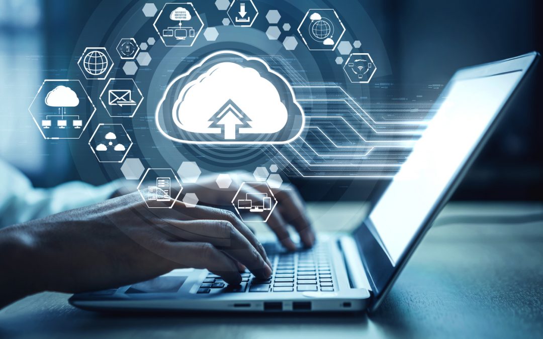 Cloud computing enables businesses to store and access data and applications over the internet rather than on local servers. 