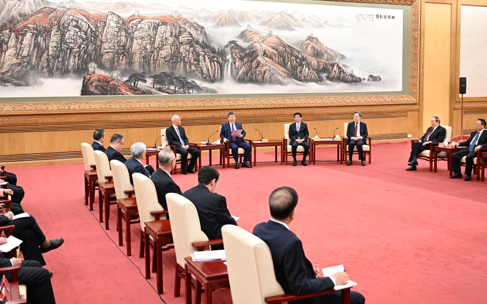 Xi Jinping, general secretary of the Communist Party of China (CPC) Central Committee, also Chinese president and chairman of the Central Military Commission, attends an annual gathering with non-CPC personages ahead of the Spring Festival, or the Chinese New Year, at the Great Hall of the People in Beijing, capital of China, Feb. 11, 2026.