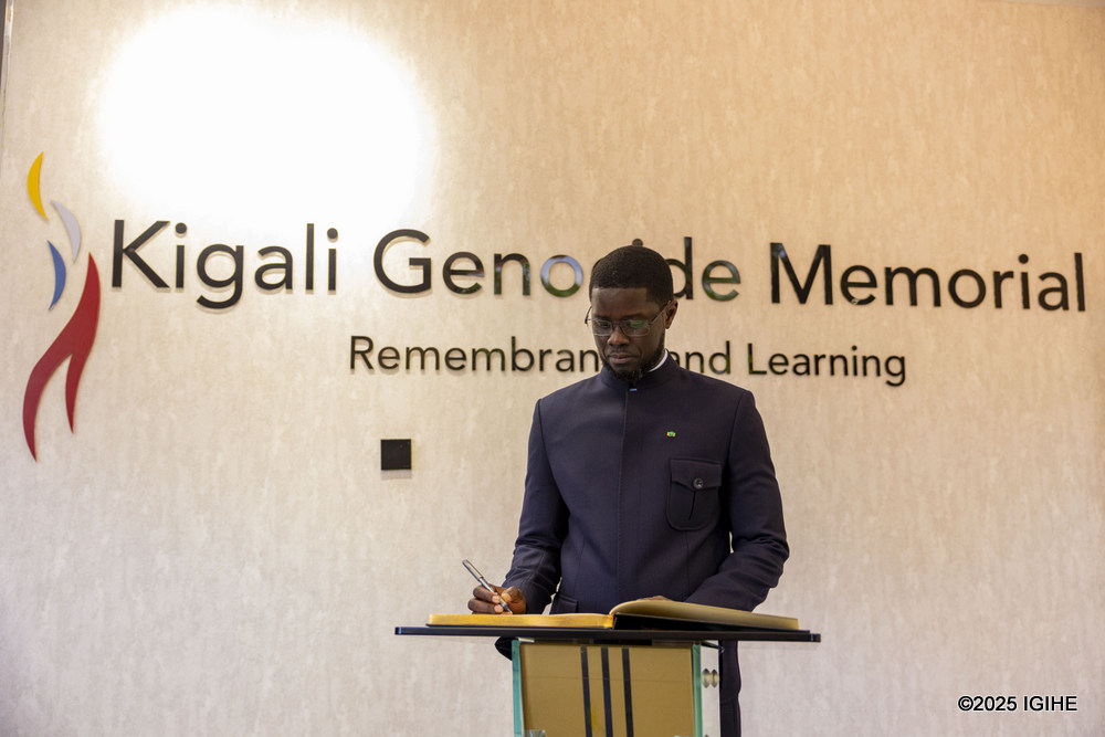 Senegalese President Bassirou Diomaye Faye paid tribute to the resilience of the Rwandan people during a visit to the Kigali Genocide Memorial, where he honoured the memory of the victims of the 1994 Genocide against the Tutsi.
