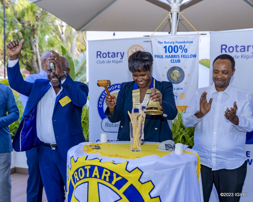 It was glamour as Inkesha was installed as the President of Rotary Club Kigali-Doyen.