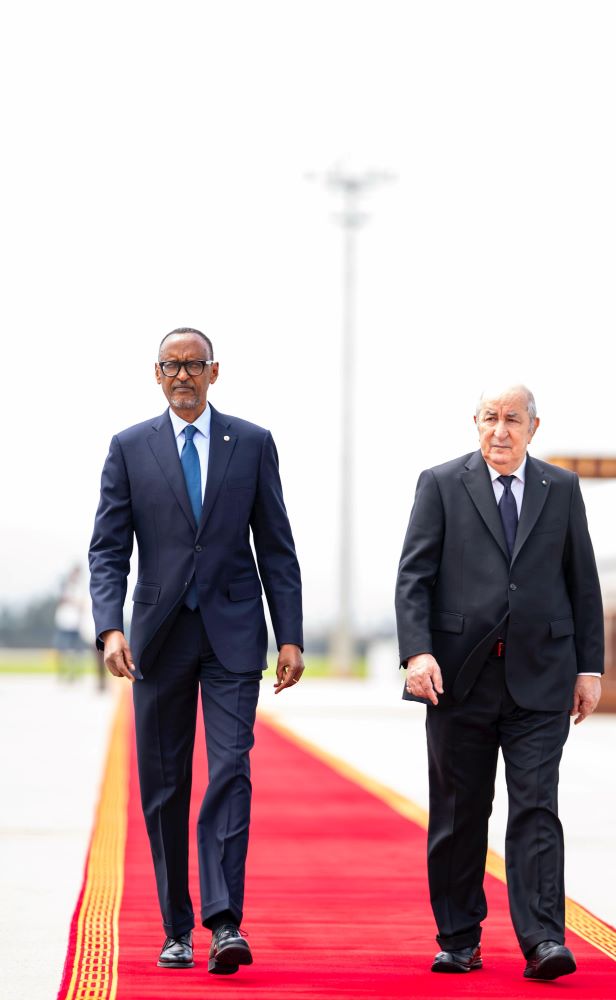 President Paul Kagame has arrived in the People’s Democratic Republic of Algeria for a two-day Official Visit. 