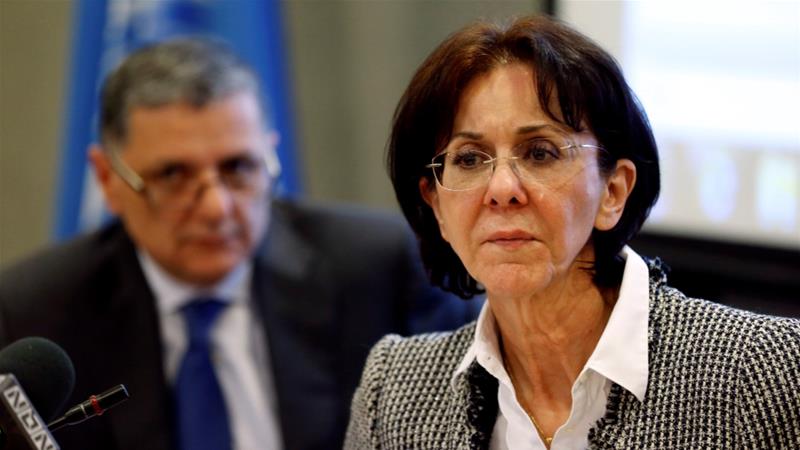 President Abbas recognised Rima Khalaf for her "courage and support" of the Palestinian people