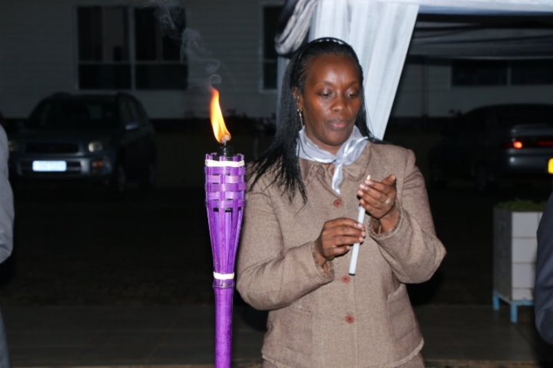 The Minister of Health, Dr Diane Gashumba during the commemoration yesterday.