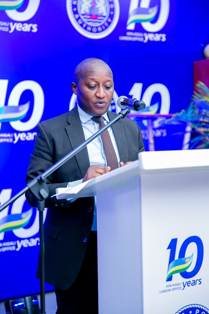 The Permanent Secretary in the Ministry of Infrastructure, Abiel Abimana was the guest of honour at the event. 