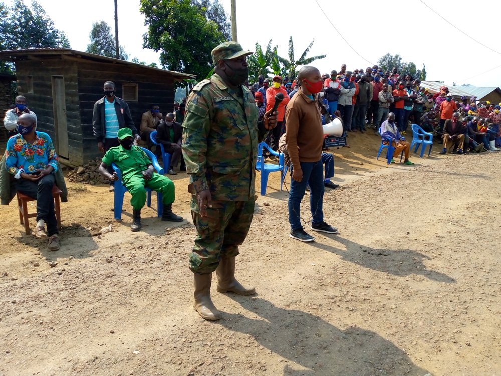 Capt. Uzabakiriho Desire urged residents to avoid smuggling