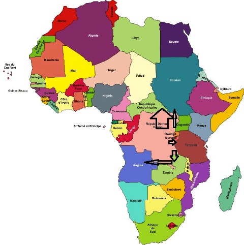 The Map Shows Possible Escape of the FDLR Rebels