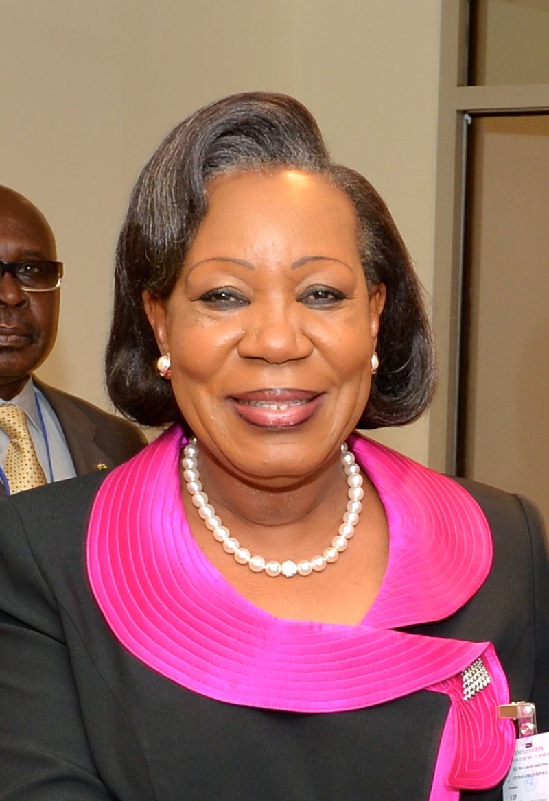 Former President of Central African Republic Catherine Samba-Panza.