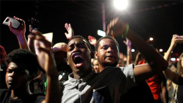 Crowds of protesters gathered in Phoenix, Arizona, to denounce police violence against black men 