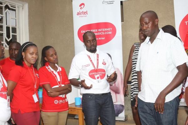 Airtel Staff at the Peace and Hope Initiative centre in Gasharu Cell