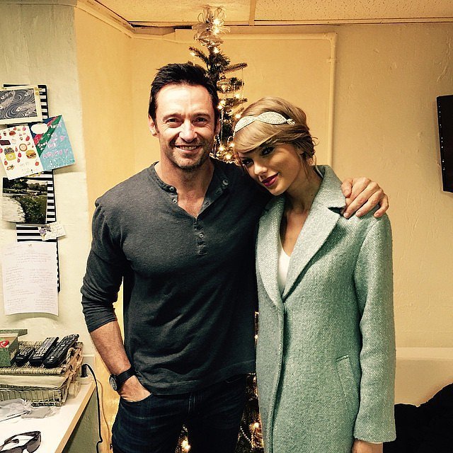 Taylor Swift's celebration with Hugh Jackman