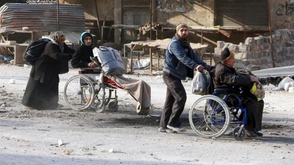 The ICRC estimates that 20,000 Syrians have fled rebel-held eastern Aleppo