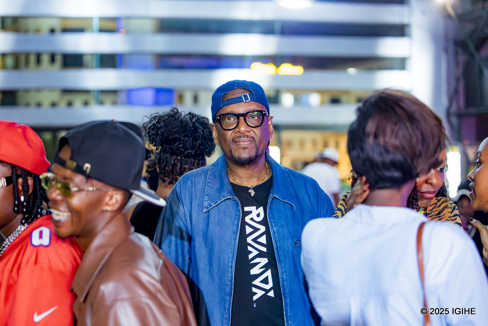 Massamba Intore following the performance.
