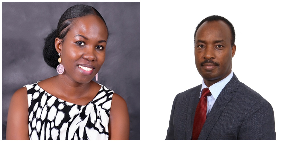 Lt Gen (Rtd) Charles Kayonga (right) has been named Rwanda's ambassador to Türkiye while Marie Grace Nishimwe is the new Director General of the National Land Authority.