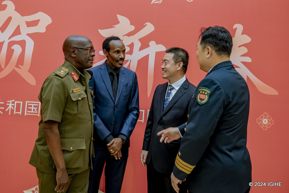 A reception in honor of Captain Li Dayi was hosted on the evening of Tuesday, 20th February 2024, within the premises of the Chinese Embassy in Kigali.