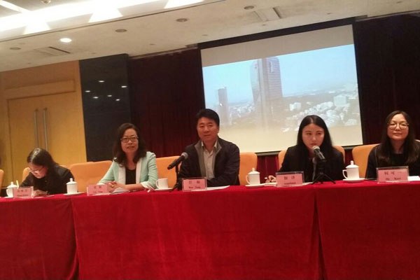 Chinese media experts at an event in 2016. The emergence of new media is threatening traditional media business stability, even in China.