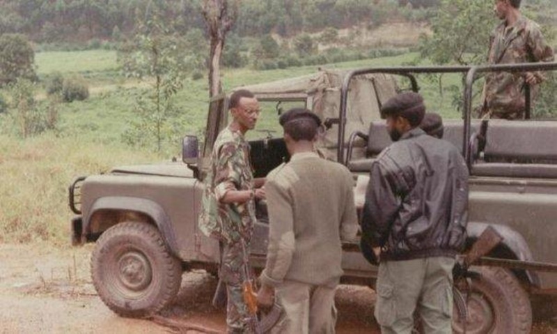 Maj Gen Paul Kagame took command after suspending studies in USA. 
