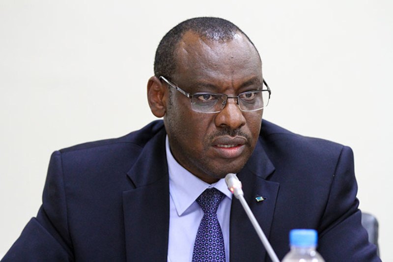 The Minister of Finance and Economic Planning, Amb. Gatete Claver