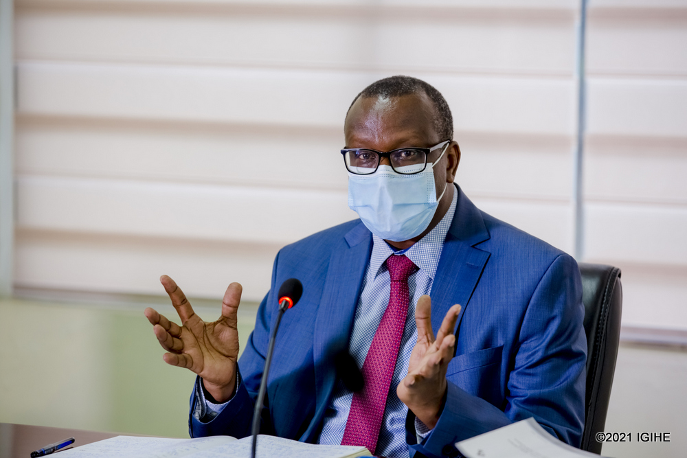 The Executive Secretary of CNLG, Dr. Jean Damascene Bizimana.