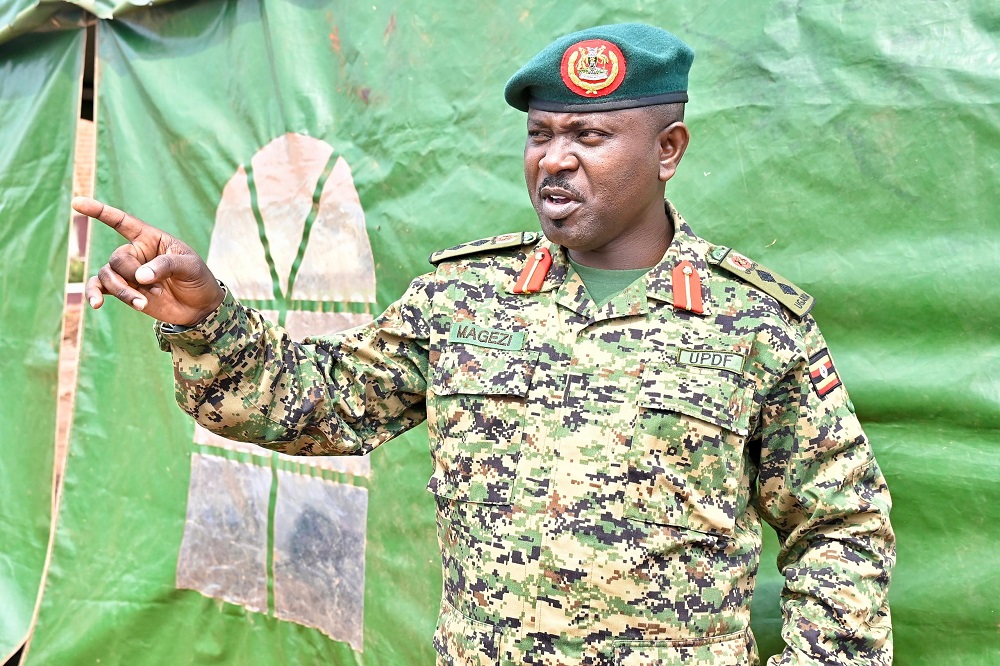 Colonel Chris Magezi, the acting spokesperson for the Ugandan military