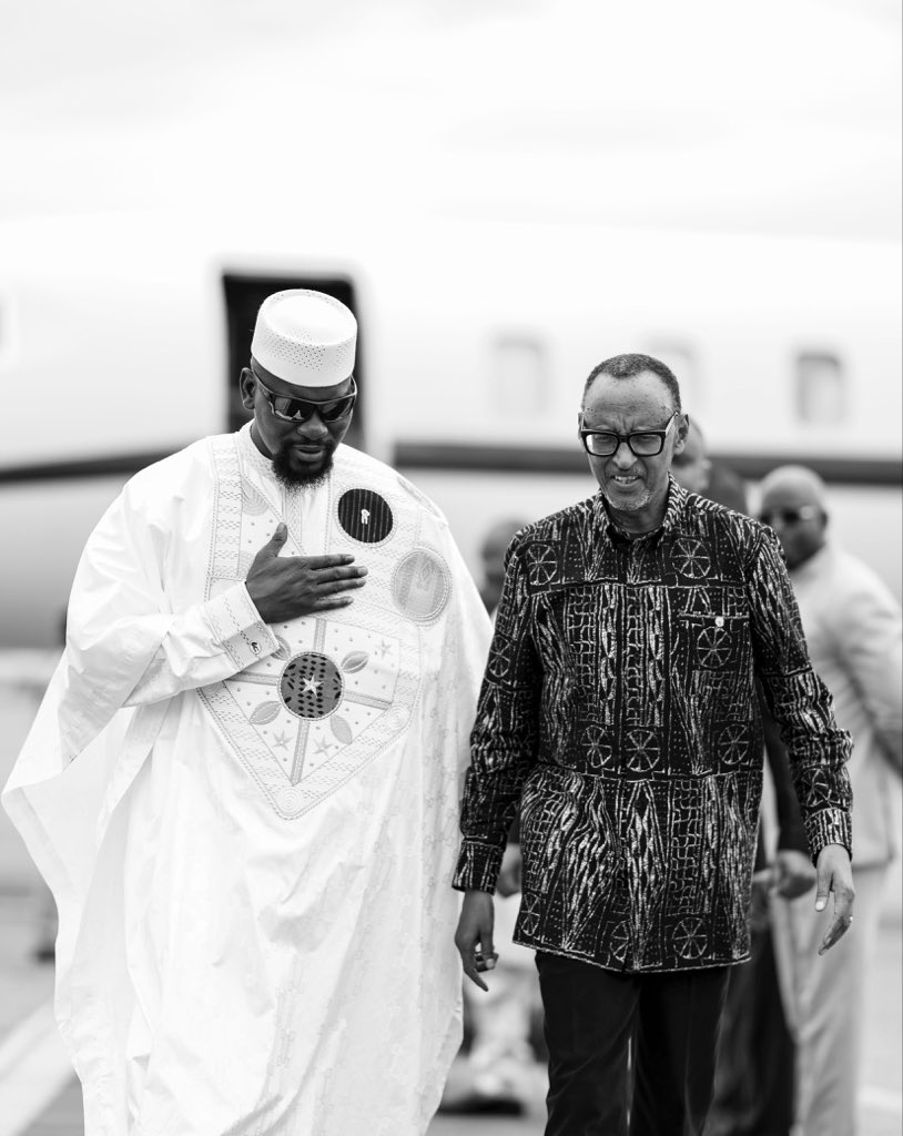 President Kagame has arrived in Guinea-Conakry.