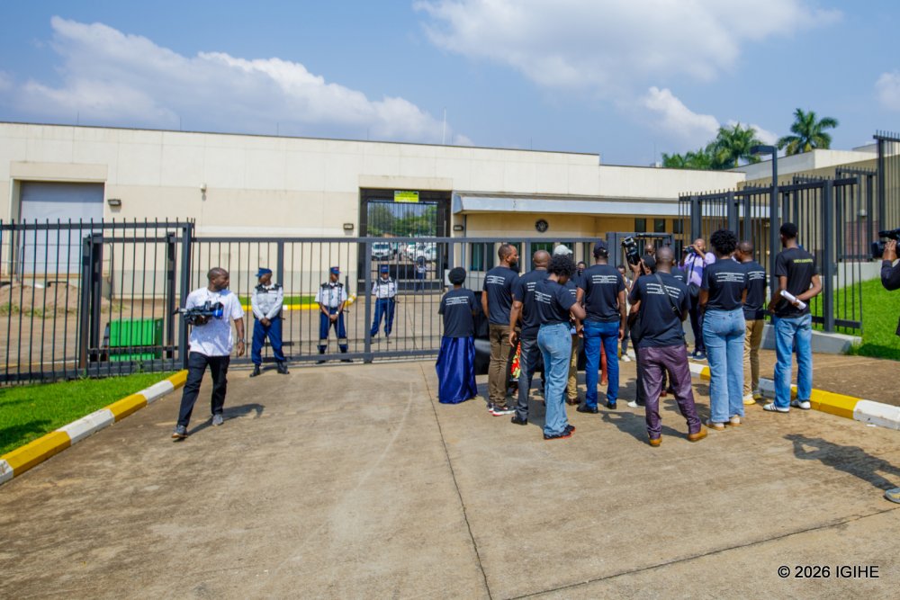 The refugee representatives began their visit at the U.S. Embassy in Kigali.