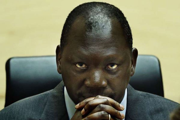 Congolese warlord Thomas Lubanga hears the first-ever sentence delivered by the International Criminal Court (ICC) in the Hague on July 10, 2012. Gambia has announced its withdrawal from the International Criminal Court, accusing the Hague-based tribunal of the "persecution and humiliation of people of colour, especially Africans".