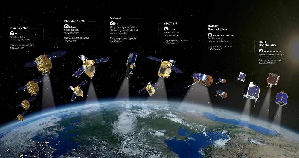 Rwanda Space Agency files application to ITU for satellite constellations. Photo Intelligence Airbus 