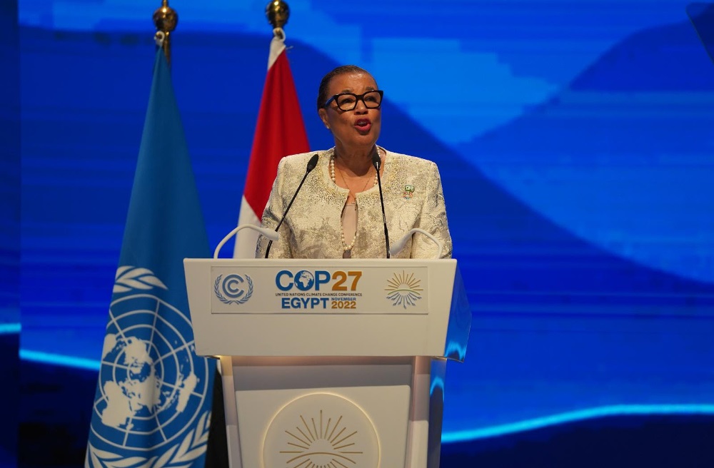 Patricia Scotland has urged countries attending COP27 in Sharm El-Sheikh to progress talks towards a meaningful outcome by the end of the week.